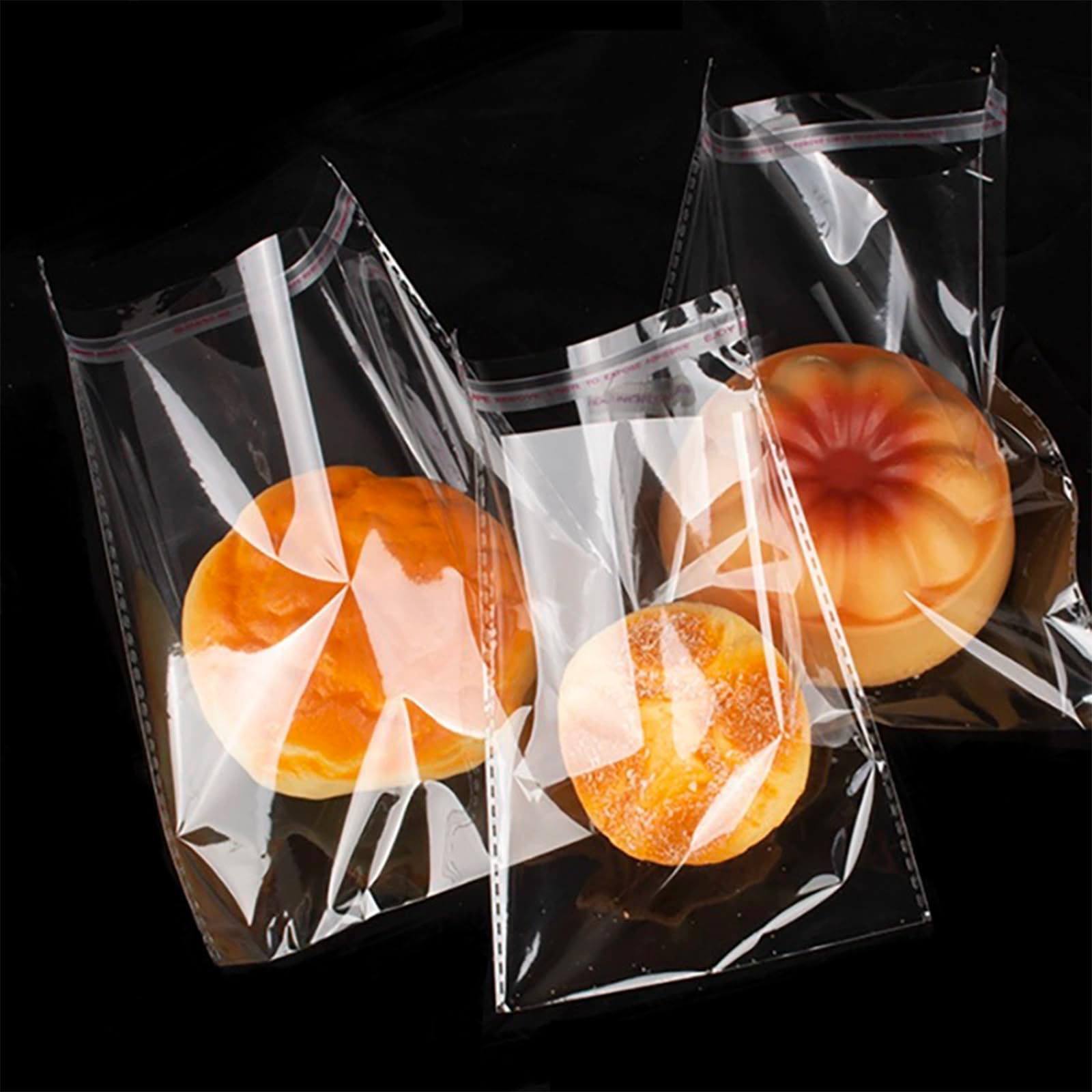 200PCS Clear Self Sealing Cellophane Bags,4x6 Inches Self Adhesive Resealable Cello Cookie Bags Individual Candy Treat Bags for Cookies Packaging Gift Giving