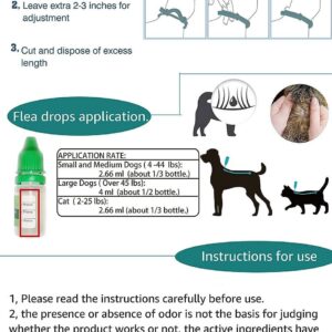 Complete Defense: Dog Flea and Tick Repellent Drops, Effective Pest Control, Natural Formula, Includes Free Flea Collar and Comb, for Dogs 44-88 lbs, (6 Month Supply)