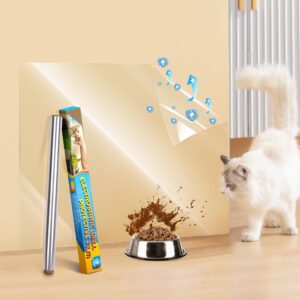 clear wall protector, electrostatic wall protective film, transparent static cling plastic stickers for kitchen & office from bin, chair back, furniture, door, dog, cat 6.6 ft