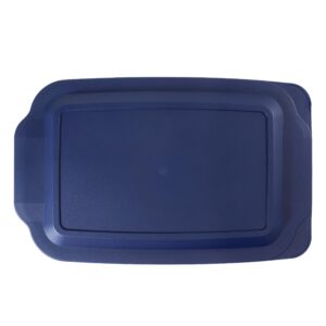 replacement lid cover for pyrex 3 qt glass baking dish casserole container 233-pc (navy)