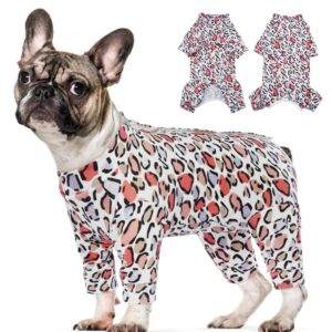 kuoser recovery suit for dogs cats after surgery, long sleeve dog surgery recovery suit, dog onesie for abdominal wounds skin disease, anti-licking pet surgical snugly suit