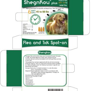 Complete Defense: Dog Flea and Tick Repellent Drops, Effective Pest Control, Natural Formula, Includes Free Flea Collar and Comb, for Dogs 44-88 lbs, (6 Month Supply)