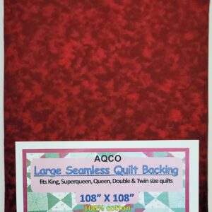 Generic Quilt Backing, Large, Seamless, Lollipop Red, from AQCO- C44395-105#, 108""x108"", Dark Blue Ocean Blend