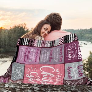 Christian Gifts for Women, Religious Gifts for Women, Gifts for Christian Women Religious Blanket 60"x50", Christian Gift, Religious Gifts for Women Bible, Spiritual Gifts for Women, Christian Blanket