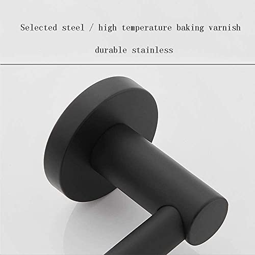 SIGRALYJ Bathroom Towel Holder,Towel Rack, Exquisite Workmanshipng Beacapacity Kitchen Single Bar Stainless Steel Rack Bathroom Towel Bar Bath Towel Holder/Black/60Cm