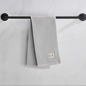 SIGRALYJ Bathroom Towel Holder,Towel Rack, Exquisite Workmanshipng Beacapacity Kitchen Single Bar Stainless Steel Rack Bathroom Towel Bar Bath Towel Holder/Black/60Cm