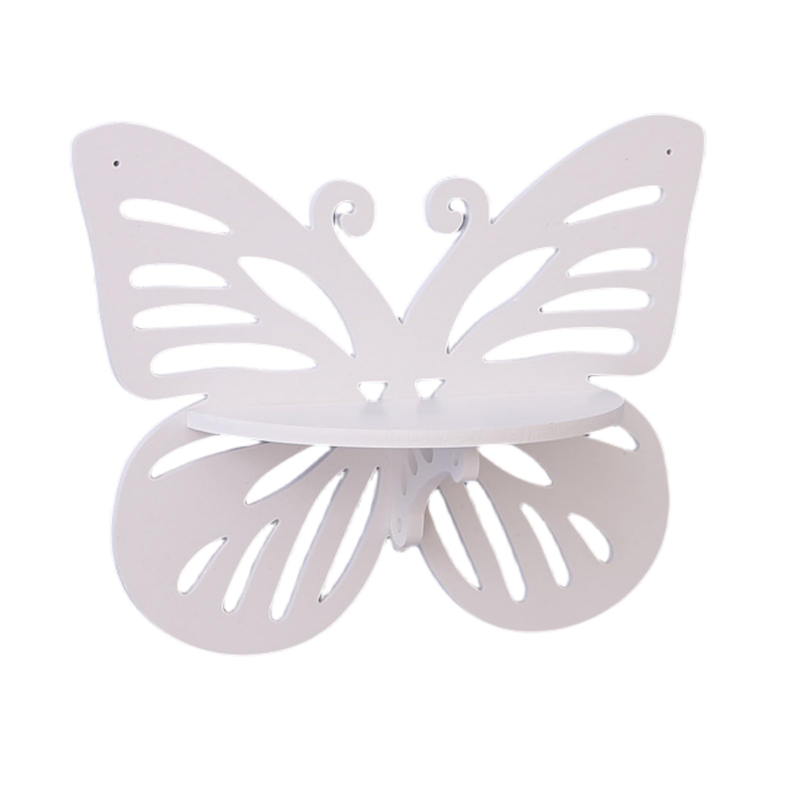 LONG XIN SERIES 1Pcs Butterfly Floating Shelf Butterfly Shape Storage Rack Wood Wall Decor Bookshelf Picture Display for Bedroom Bathroom Living Room Decor Storage