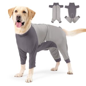 dog onesie for surgery female male, dog recovery suit for dogs after surgery, breathable dog surgery suit female spay dog pajamas body suits prevent shedding suit dog cone alternative anti licking