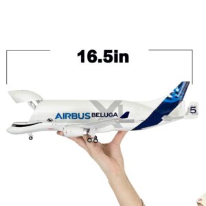 QOADXPC 1:150 Scale Airbus Super Beluga XL Transport Aircraft Model, 16.5 Inches Length, with Openable Cargo Bay - Ideal Gifts and Collectible Display Pieces