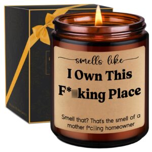 gspy candles, new homeowner gifts, housewarming gifts, new home gift, closing gifts for home buyers - funny new house, new apartment, house warming gifts for first time home buyers, women, men