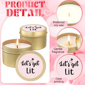 Conelist 8 Pcs Bridesmaid Proposal Gifts Let's Get It Candles Bridesmaid Funny Gifts Natural Soy Wax Candles for Bridesmaid Best Friends Wedding Gifts