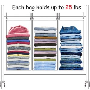 STORAGEIDEAS Laundry Sorter 4 Section, 4-Bag Heavy Duty Rolling Laundry Hamper Cart, Laundry Basket Organizer With Wheels and Removable Bags, Laundry Room Organization For Dirty Clothes Storage, BWN