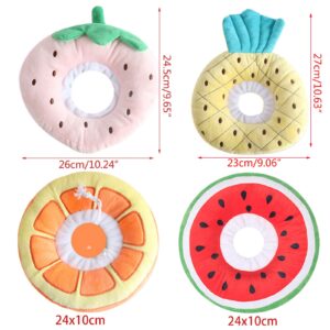 staol Fruit Shaped Adjustable Cute Pet Dog for Recovery Collar Puppy Kitten Anti-bite Soft Neck Cone for Protection 1, Pineapple