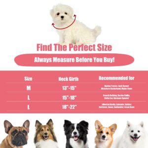 BALAPET Soft Dog Cone for Small Dogs, Inflatable Comfortable Dog Donut Collar Alternative After Surgery, Protective Elizabethan Donut Collar for Dogs Recovery and Stop Licking, Pink, XL