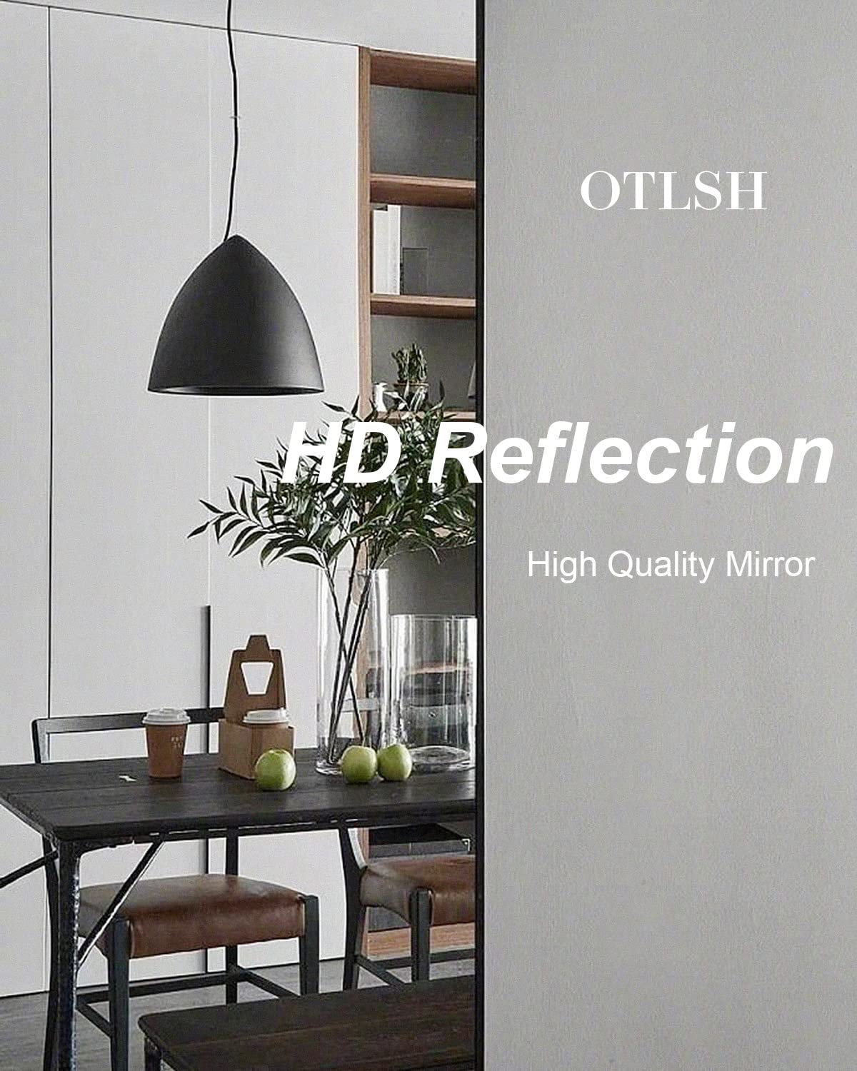 Otlsh 16x24'' Farmhouse Black Metal Framed Recessed Bathroom Medicine Cabinet with Beveled Mirror Rounded Rectangle Bathroom Medicine Cabinet -Black