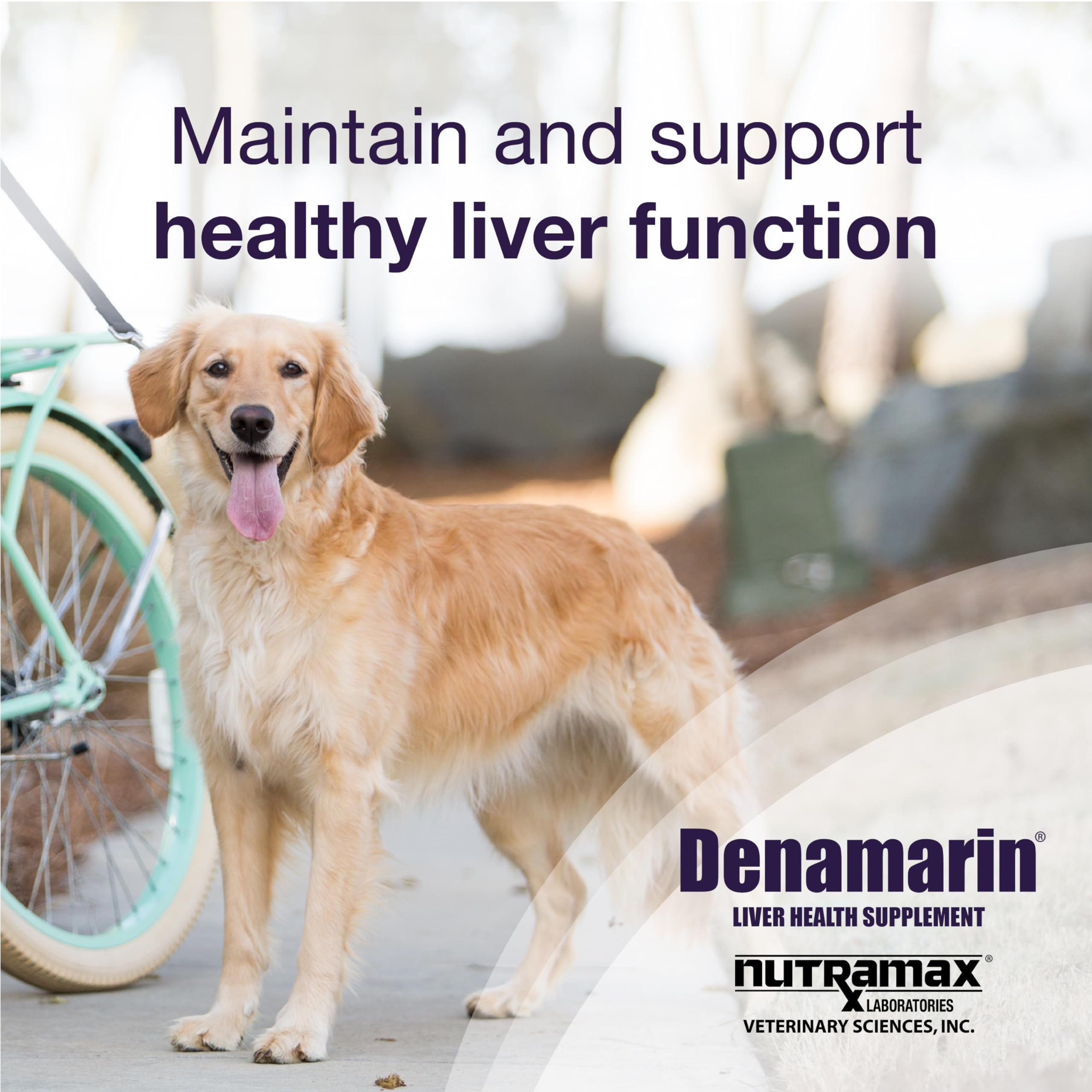 Nutramax Denamarin Liver Health Supplement for Large Dogs - with S-Adenosylmethionine (Same) and Silybin, 30 Blister Pack Tablets