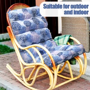 Chitidr 2 Pack High Back Outdoor Chair Cushions Bulk Waterproof Indoor Outdoor Chair Cushion Seat and Back Rocking Chair Cushion Thickened Patio Chair Pad for Indoor and Outdoor (Daisy)