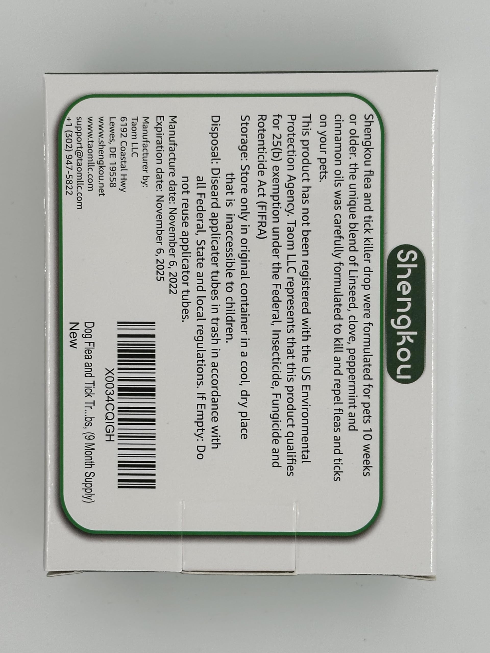 Safe and Effective: Dog Flea and Tick Prevention Repellent, Plus Spot-On with Plant Formula, for Small-Medium Dogs 4-44 lbs, (8.5 Month Supply)