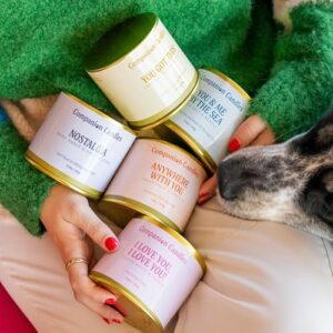 Companion Candles Pet Safe Wood Wick Candle - “You Got This!” Citrus & Tropical Fruits, Coconut Soy Wax Scented, Over 50 Hr Burn Time, Non-Toxic, Women-Owned, Made in USA (11.8 oz.)