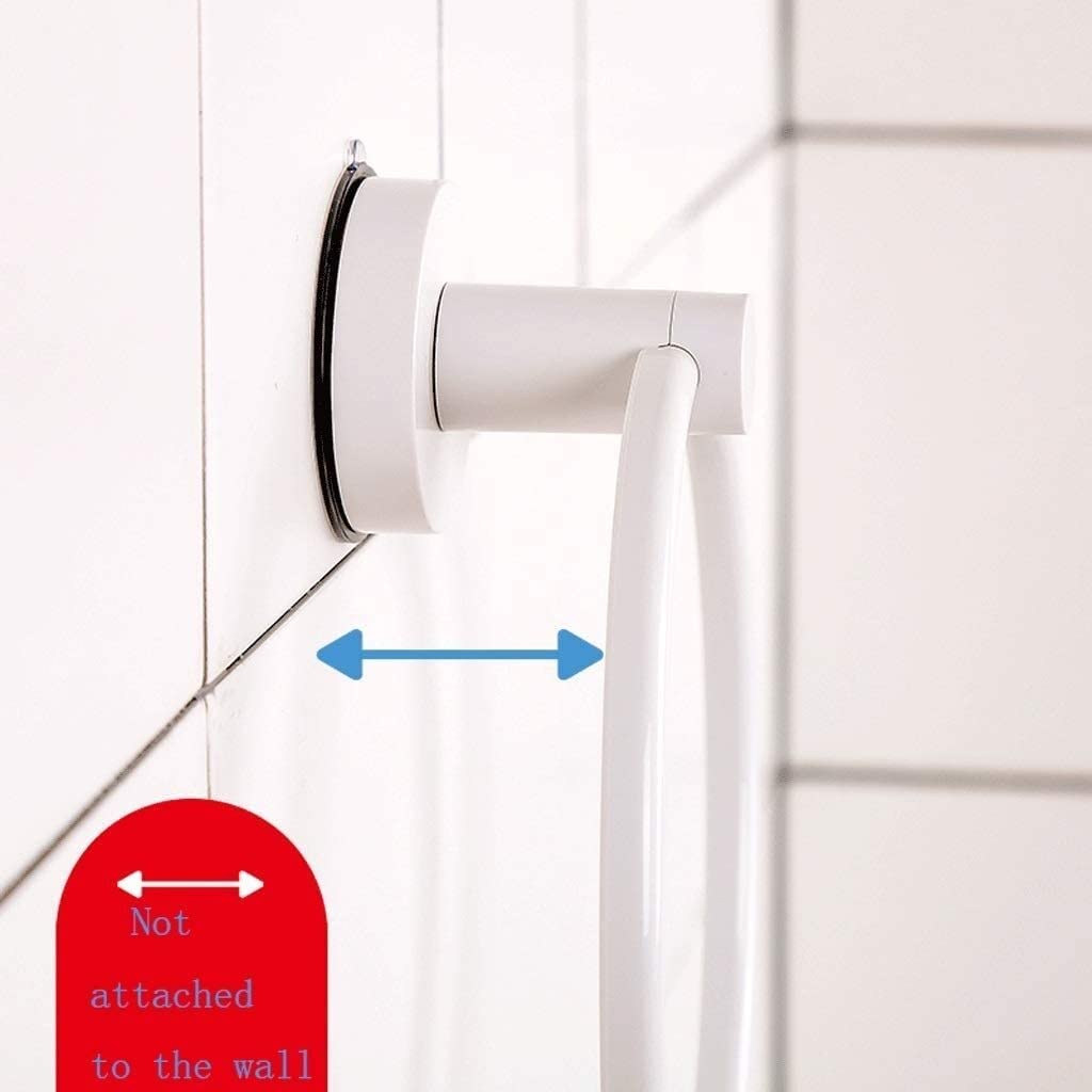 YXCNP Hanging Towel Rack, Bathroom Hanger Kitchen Towel Hook Storage Rails Free Punch Sucker Drying Towel Bath Towel Holder/White