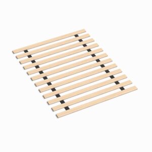 continental mattress, 0.68-inch horizontal wooden bunkie board/bed slats, enhance mattress support, full(54"), beige