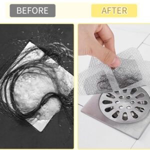 Disposable Floor Drain Filter Stickers,2024 4 Inch Shower Drain Cover Hair Catcher Shower Drain Mesh Stickers for Bathroom Laundry Bathtub Kitchen (20)