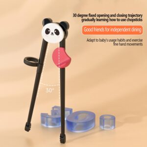 Panda Cartoon Chopsticks Training, Cute Chopsticks Reusable, Chopsticks Training for Beginner, Fun Chopsticks, Panda Chopsticks, Cute Tableware Learn Tools Kitchen Utensils and Gadget