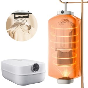 portable clothes dryer, mini laundry dryers with timer function, small compact foldable electric drying machine with dry bag for travel, rv, home, apartment