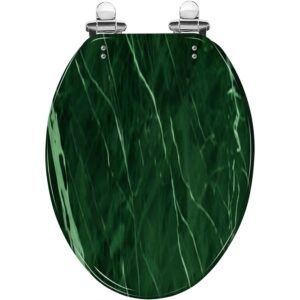 elongated toilet seat marble texture green floor stone wall tiles slab granite ceramic resin toilet seat quietly slow close with quick-release hinges toilet seat with cover easy to clean install