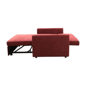 Sofa Bed, Convertible Futon Sleeper Cama Chair Couch Adjustable Small Recliner Armchair Lint Adults Pull Out Sofabed for Living Room