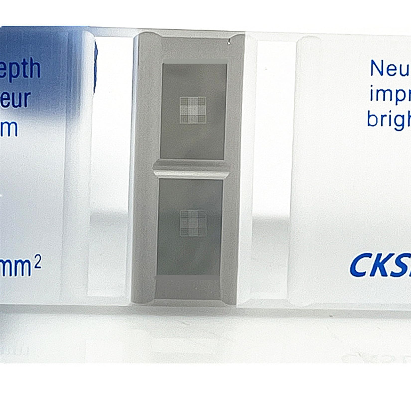 Gintison Cell Counting Chamber Hemocytometer Neubauer Improved Blood Counting Chamber with Bright Line and 2 pcs Coverslips