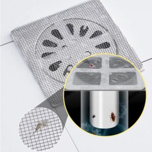 Disposable Floor Drain Filter Stickers,2024 4 Inch Shower Drain Cover Hair Catcher Shower Drain Mesh Stickers for Bathroom Laundry Bathtub Kitchen (20)