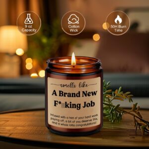 LEADO Candle, New Job Gifts for Women, Men - Congratulations Gift, Leaving Job Gifts, Promotion Gifts for Women, Friend, Boss - Congrats on New Job, Funny Gift for Coworker Leaving for New Job