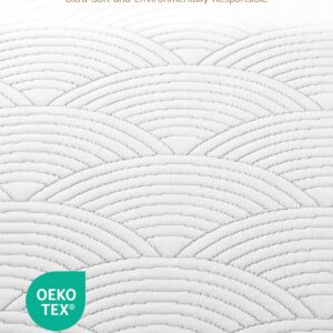 Zenzy 3" Full Waterproof Mattress Topper Cover, [100% Waterproof] [Ultra-Soft] Cover for Mattress Topper, Washable & with Adjustable Straps, Oeko-TEX Certified [Only Cover]- Beige