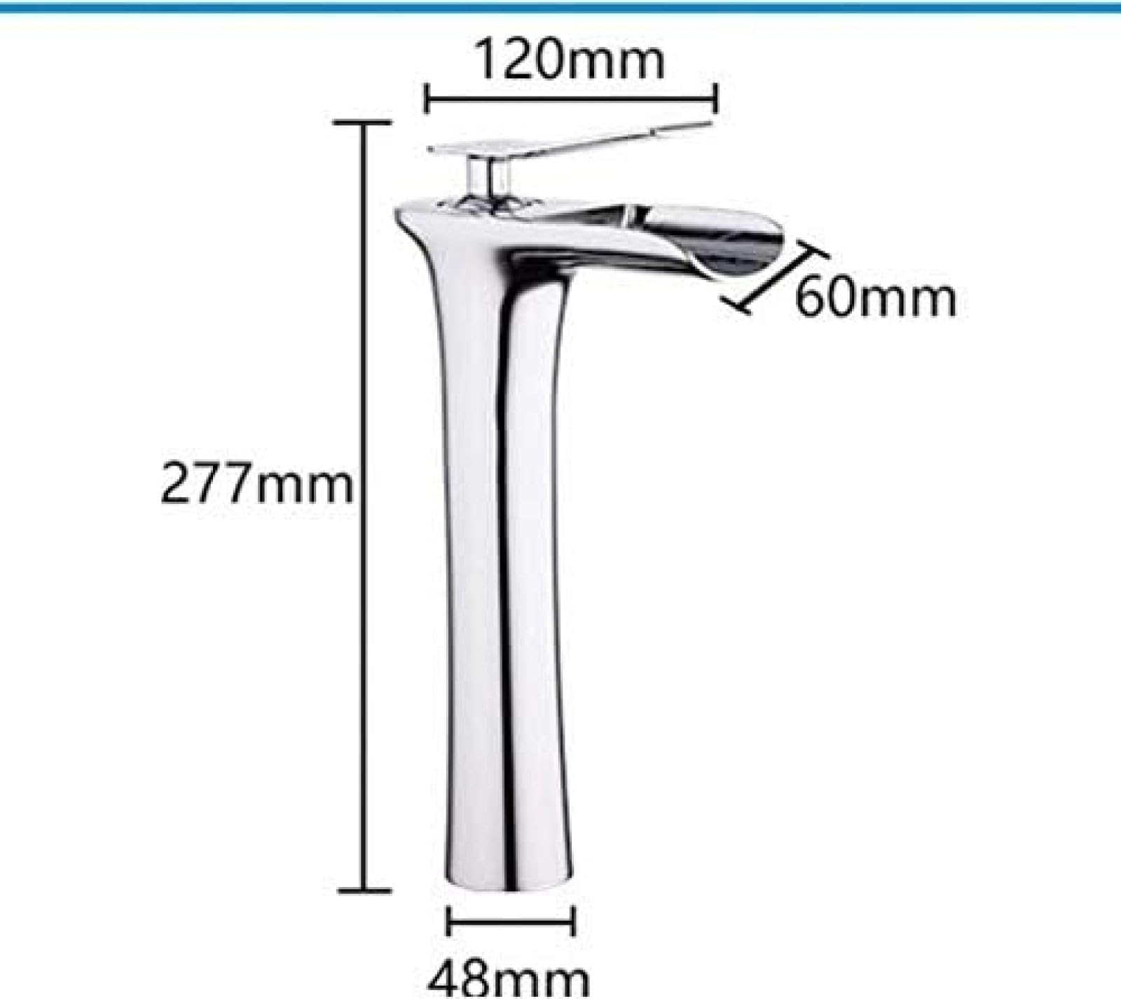 HOONWEAR Kitchen Taps Basin Faucet Bath Waterfall Shower Faucet Bathtub Faucet Deck Mounted Brass Bathroom Faucets,Faucets, CF001