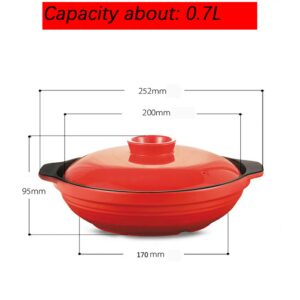 GFHVDC earthenware clay pot for cooking Korean Premium Ceramic Bowl with Lid,Hot Pot Clay Pots Earthenware Clay Pot Special Heat-Resistant Ceramic Handle Pot Cover For Cooking Hot Pot ​Bibimbap and So