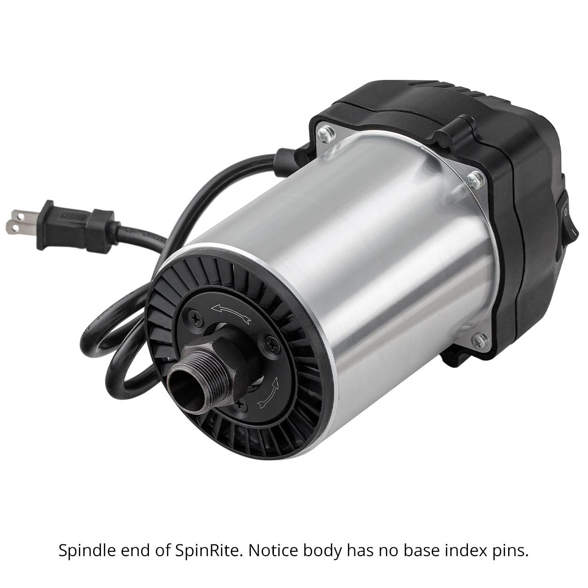 SpinRite Router Motor for Router Lifts and CNC, 3.25HP, Soft Start, Variable Speed, Easy Mount 4.2" Body, Includes Pair of ER20 Collets (1/2" & 1/4"), Collet Nut, Offset Wrench Set