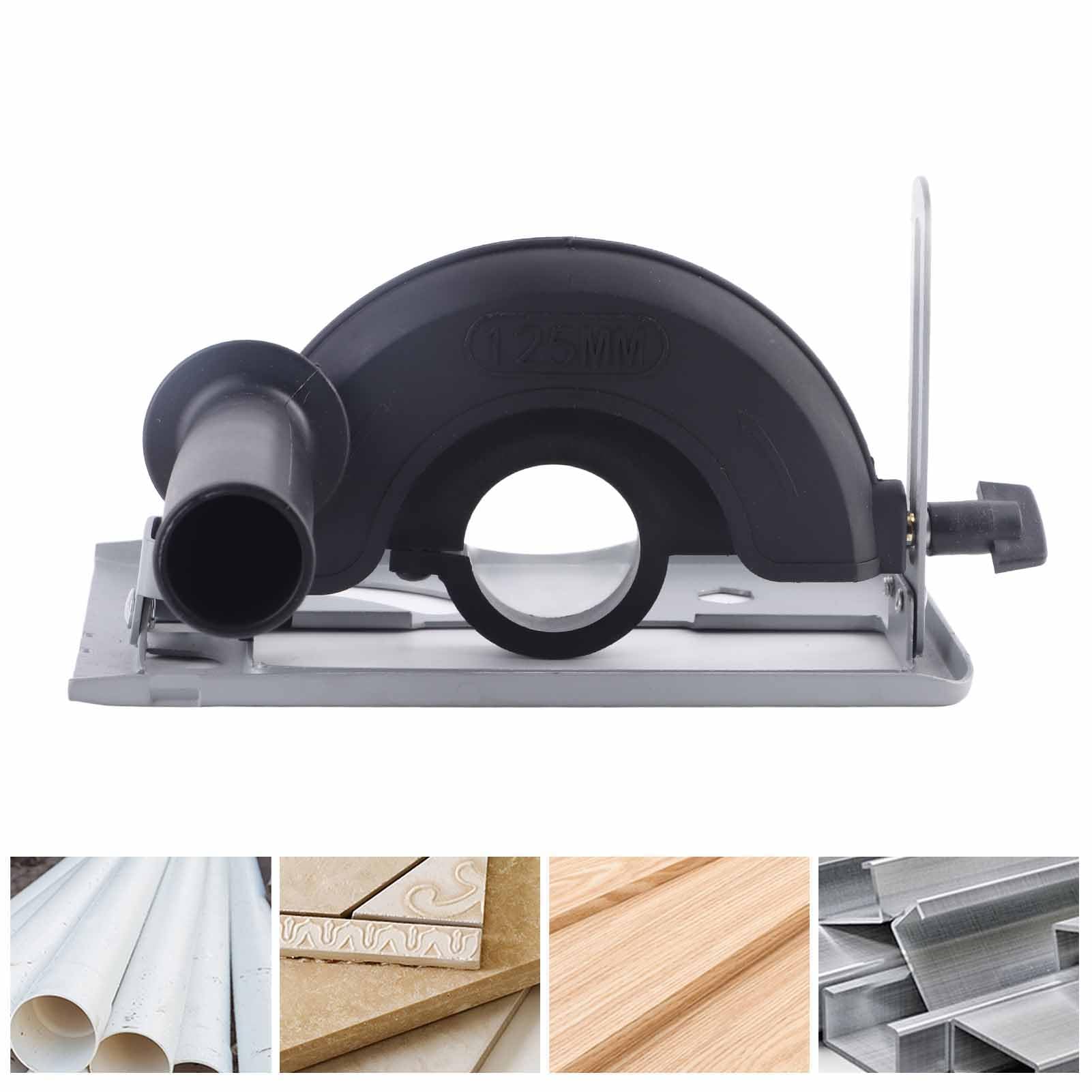 Angle Grinder Cutting Bracket, Protective Cover Adjustable Grinding Cover Accessories Marble Wood Metal Cutting Accessories Base(AGCB + GR)