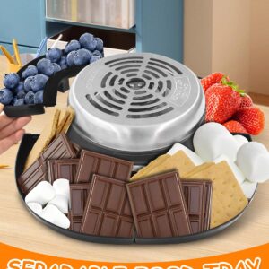 Smores Maker Tabletop Indoor Kit Smores Kit Flameless Electric S'mores Maker Marshmallow Roaster, Movie Night Supplies Housewarming Christmas Gifts 120V