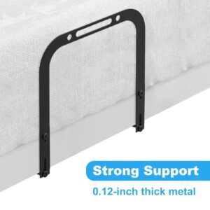 Mattress Retainer Bar, Extra Tall Mattress Slide Stopper for Metal Frame Mattress Holder Gripper to Keep Mattress from Sliding (2 Mattress Holders+1 Bedside Caddy)