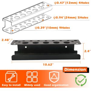 ULIBERMAGNET Magnetic Screwdriver Holder Rack,Heavy Duty Magnetic Tool Holder,Pliers Organizer Rack for Screwdriver, Plier, Shears,Magnetic Mount Tools Rack for Garage,Tool Cart,Pegboards,Workbench