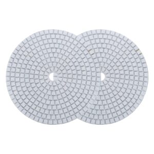 uxcell diamond polishing pad 7-inch 50 grits wet/dry grinding for stone concrete marble countertop floor 2pcs