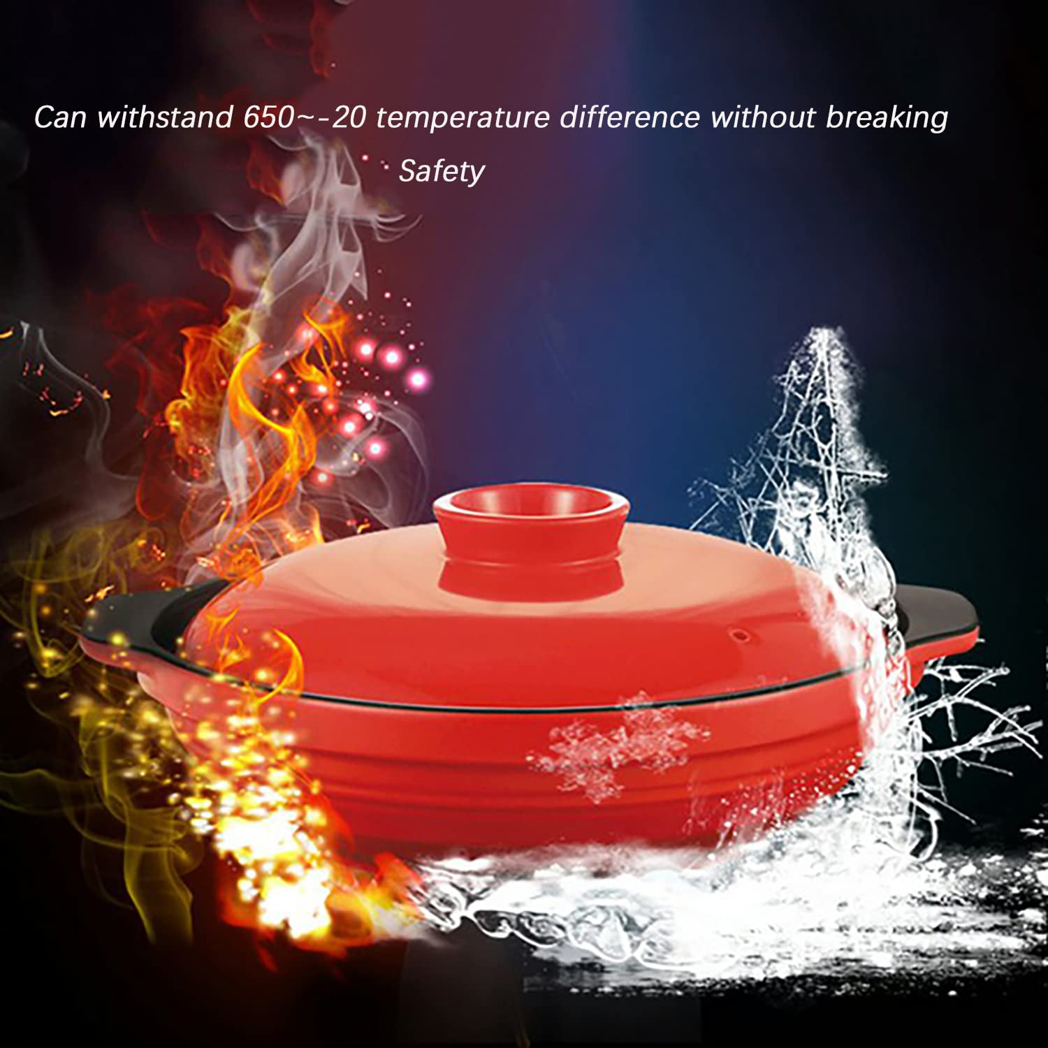 GFHVDC earthenware clay pot for cooking Korean Premium Ceramic Bowl with Lid,Hot Pot Clay Pots Earthenware Clay Pot Special Heat-Resistant Ceramic Handle Pot Cover For Cooking Hot Pot ​Bibimbap and So