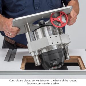 SpinRite Router Motor for Router Lifts and CNC, 3.25HP, Soft Start, Variable Speed, Easy Mount 4.2" Body, Includes Pair of ER20 Collets (1/2" & 1/4"), Collet Nut, Offset Wrench Set