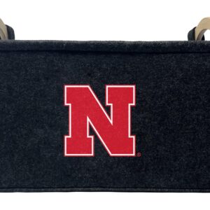 ShopInstaPets NCAA Officially Licensed Basket | Great for Dog Toys & Home Use (Nebraska Cornhuskers)