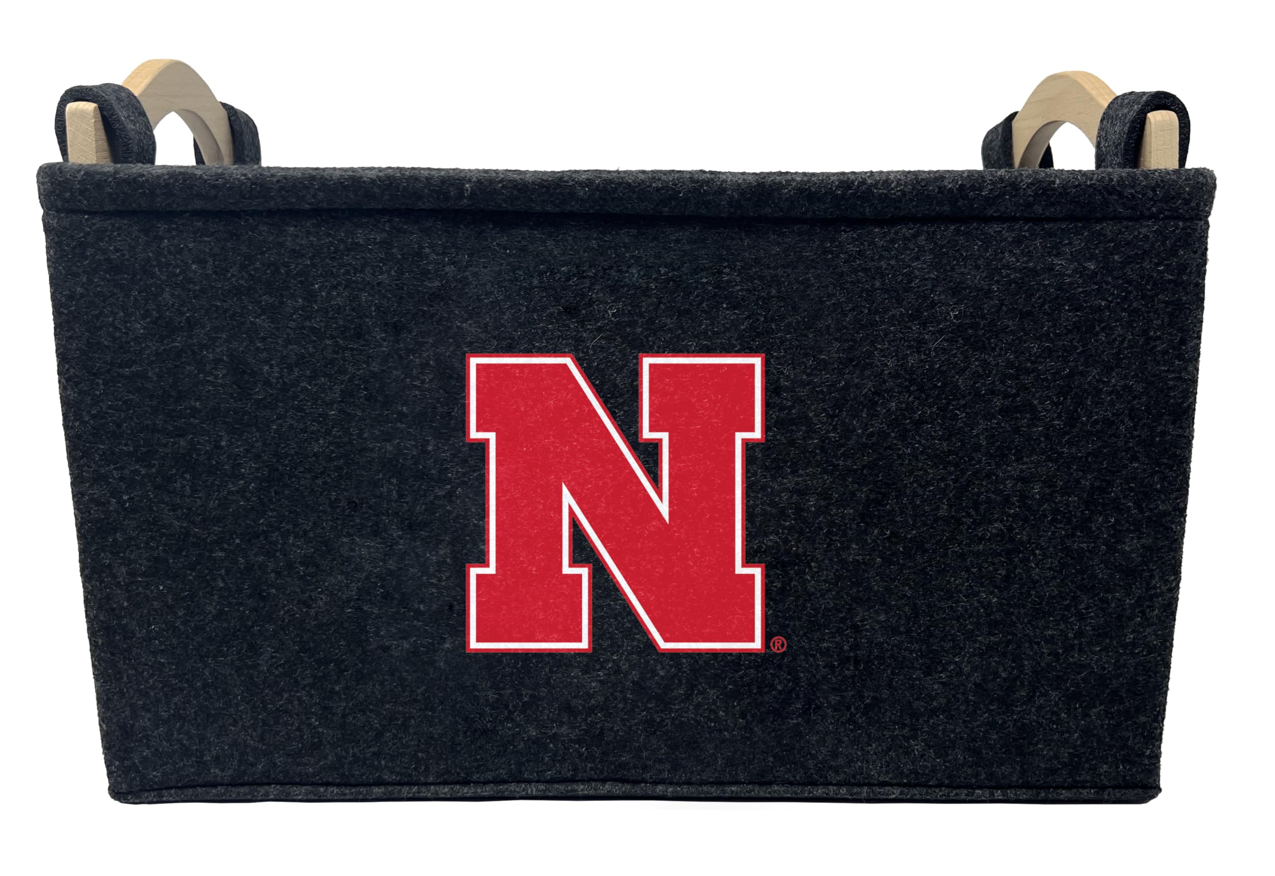 ShopInstaPets NCAA Officially Licensed Basket | Great for Dog Toys & Home Use (Nebraska Cornhuskers)