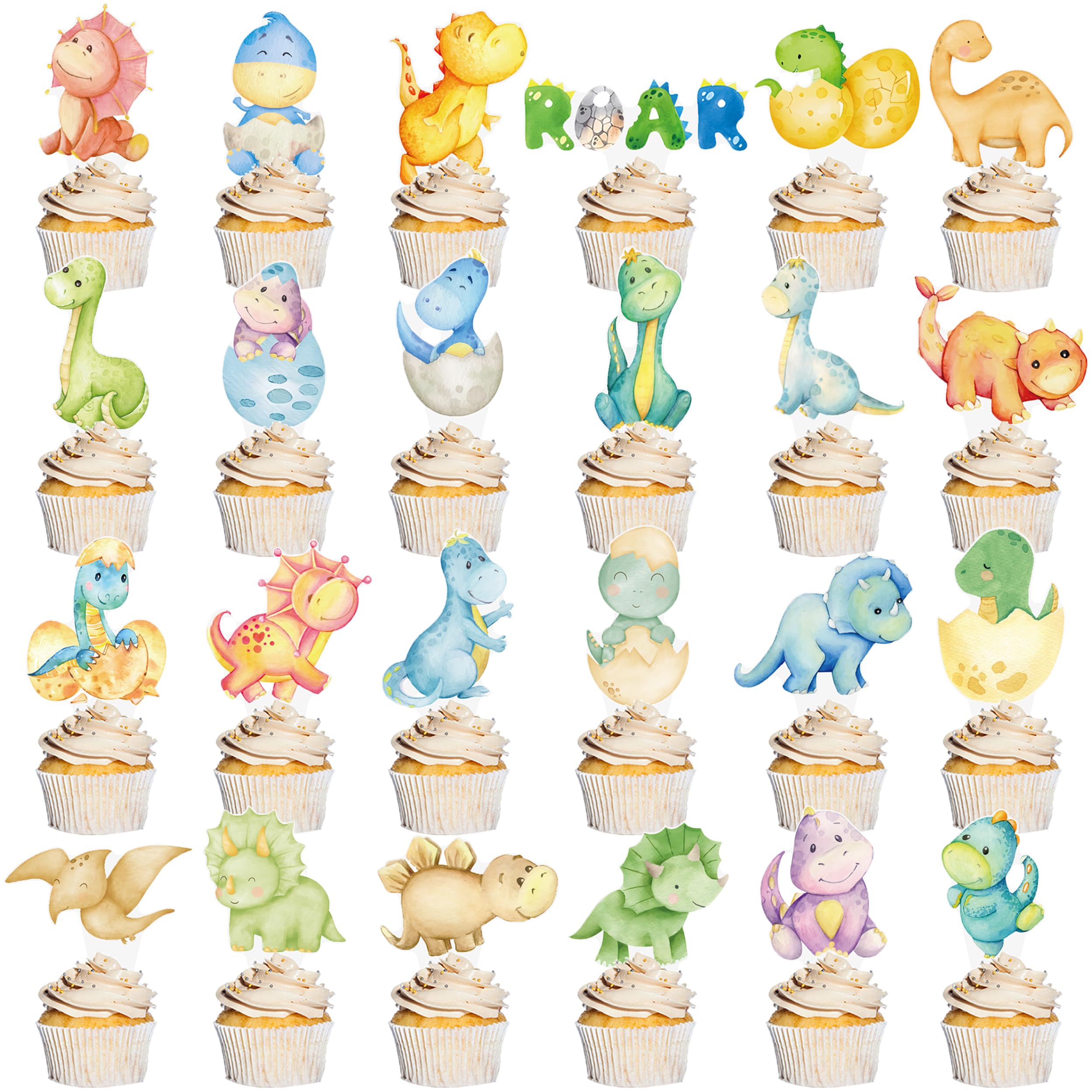 Dinosaur Baby Shower Decoration for Boy Dinosaur It's A Boy Banners Dinosaur Theme Hatching Soon Cake Cupcake Toppers Balloons for Dino Theme Birthday Pregnancy Celebration Party Decorations