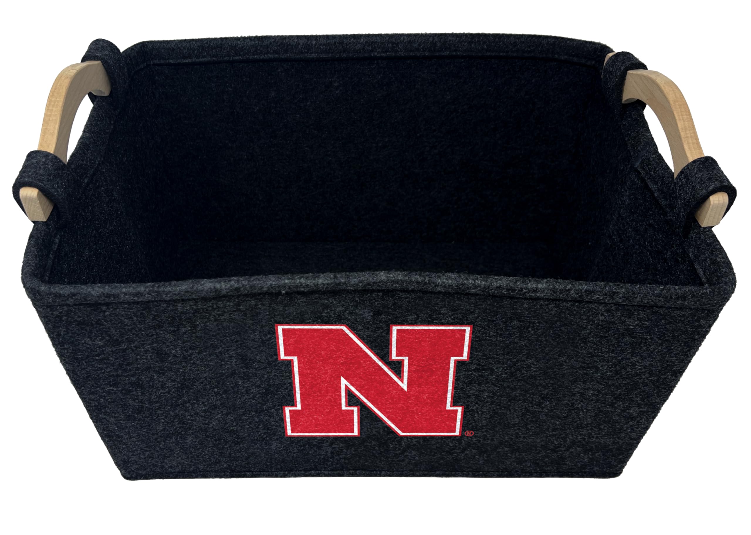 ShopInstaPets NCAA Officially Licensed Basket | Great for Dog Toys & Home Use (Nebraska Cornhuskers)