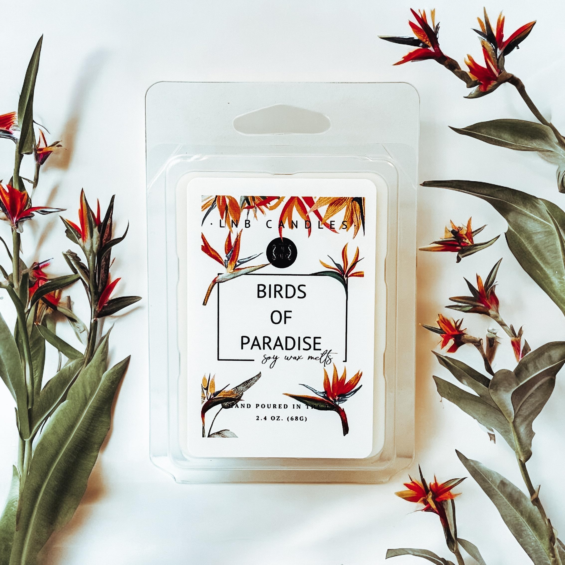 3 PACK Birds of Paradise Scent Made In USA Fragrance Wax Melts Tarts Luxury Premium Soy 3 2.4 ox Clean Ingredients Essential Oils Hand Poured Cubes Floral Flowers Long Lasting Scent