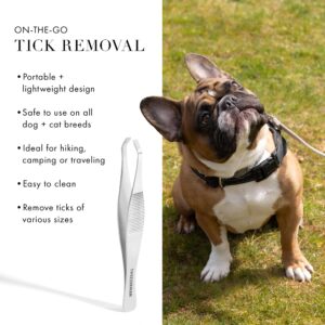 Tweezerman Pet Tick Removal Tweezer, Tick Removal Tool for Dogs and Cats